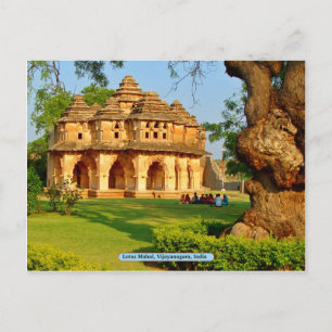Lotus Mahal, Vijayanagara, India Briefkaart