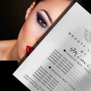 Lotus Makeup Artist Beauty Salon Lashes Flyer Grey