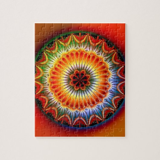Lotus Mandala Fractal Legpuzzel (Verticaal)