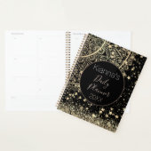 Lotus Mandala Glitter Gouden Sterren Gepersonalise Planner (Display)