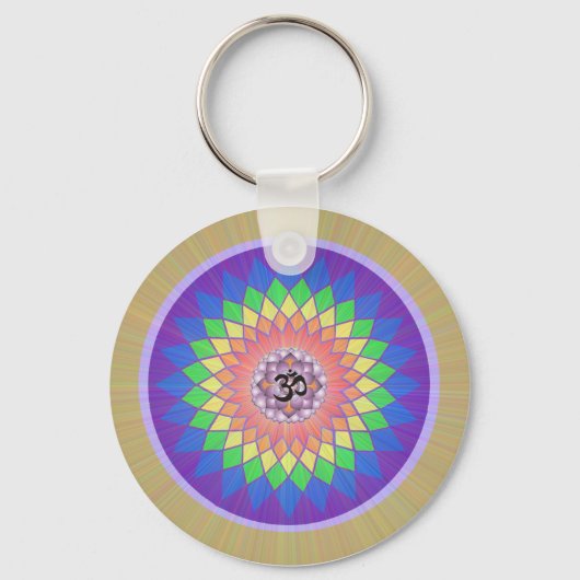Lotus Mandala Sleutelhanger (Voorkant)