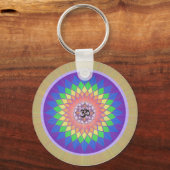 Lotus Mandala Sleutelhanger (Voorkant)