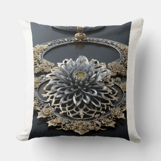 Lotus Marque Logo Coussin – Symbole Floral Élégant