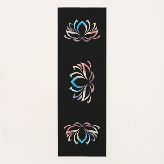 Lotus mit künstlerischem Farbverlauf Yogamat (Voorkant)