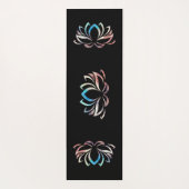 Lotus mit künstlerischem Farbverlauf Yogamat (Achterkant)