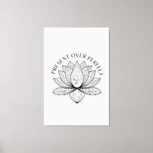 Lotus Moeder Kind Heden Mantra Kunst Canvas Afdruk