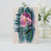 Lotus Nam Myoho Renge Kyo Buddhist Kaart (Staand voorkant)