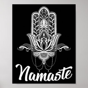 Lotus Namaste Hamsa Hand Overhemd Poster