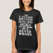 Lotus Notes Developer T-shirt (Voorkant)
