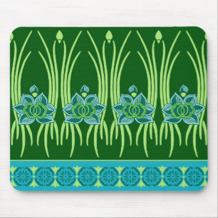 LOTUS NOUVEAU BLAUW GROENE SCHERM MUISMAT