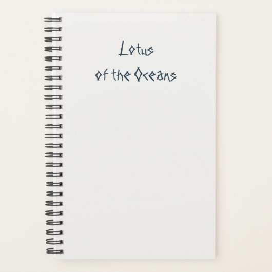 Lotus of the Oceans Planner (Voorkant)