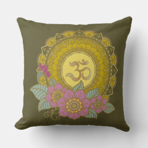 Lotus Of The OM - Coussin