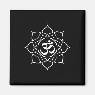 Lotus Ohm Om Symbool Yoga Beginners Meditatie Desi Magneet