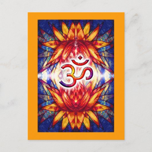 Lotus OM Art Briefkaart (Voorkant)