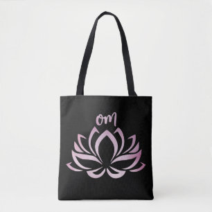 Lotus Om Pink Canvas tas