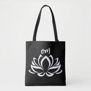 Lotus Om White Draagtas