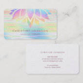 Lotus Pastel Rainbow Design Visitekaartje (Voorkant / Achterkant)