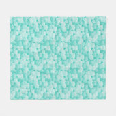 Lotus patroon 2 fleece deken (Voorkant (Horizontaal))