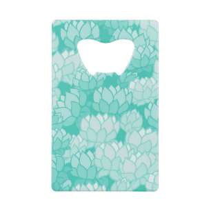 Lotus patroon 2 kredietkaart flessenopener