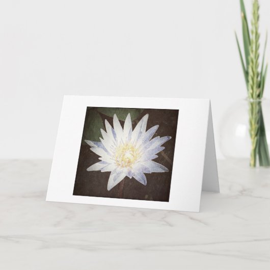 "LOTUS PEINTS" CARTE D'ACCUEIL (Devant)