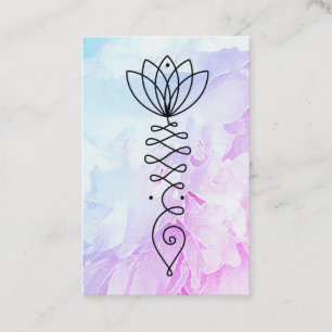 *** Lotus Pioenhart Nirvana Massage Reiki Yoga Visitekaartje