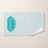 Lotus Polka Dot Yoga Exercice Serviette main (Serviette à main)