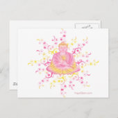 Lotus pose briefkaart (Voorkant / Achterkant)