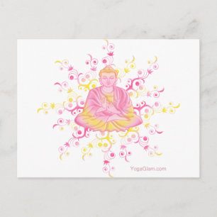 Lotus pose briefkaart