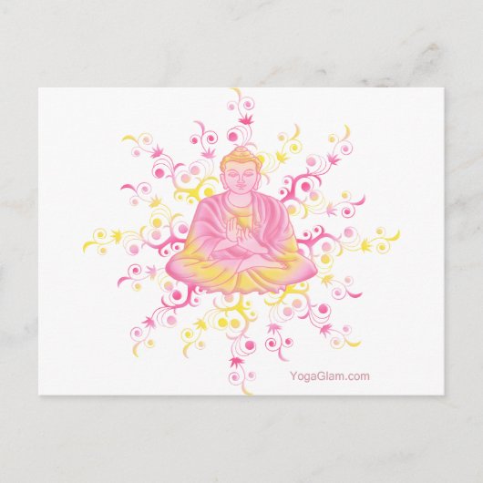 Lotus pose briefkaart (Voorkant)