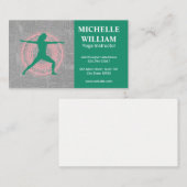 Lotus | Pose de yoga | Carte de visite instructeur (Devant / Derrière)