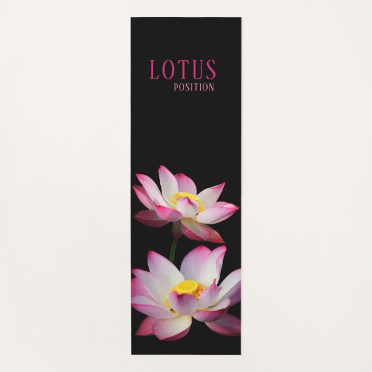 Lotus Positie - Yoga Mat (Voorkant)