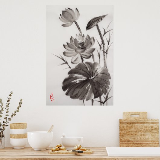 Lotus Poster (Keuken)