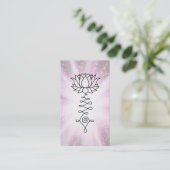 *~* Lotus Rainbow Sparkle Reiki Energy Healing Visitekaartje (Staand voorkant)