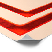 Lotus Red Tones Print, Poster (Semi-Gloss) (Coin)