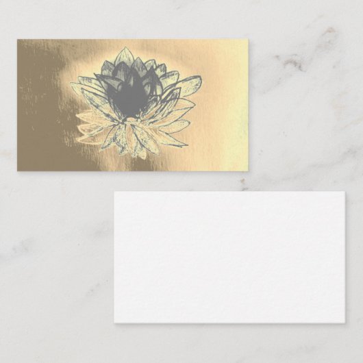 Lotus, Reiki, Spiritualité, Cartes de visite paste (Devant / Derrière)