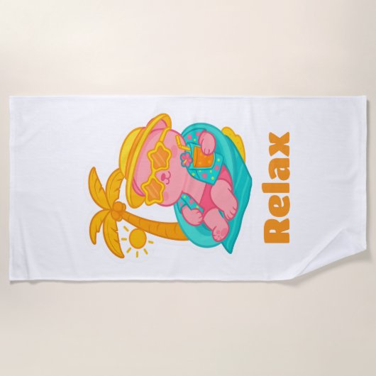  Lotus Relax Beach Towel Strandlaken (Voorkant)