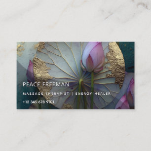 Lotus Reverie Lotus Bloem Ontwerp Visitekaartje