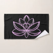 Lotus rose  (Serviette à main)