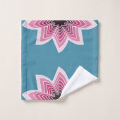 Lotus rose arc-en-ciel (Gant de toilette)