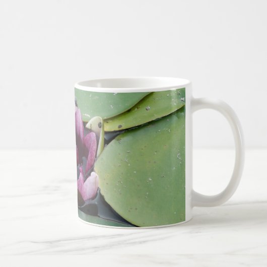 Lotus rose Fleur Photo Classique Mug Blanc (Droite)