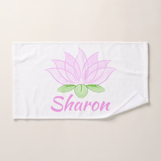 Lotus rose Yoga Exercice Serviette main