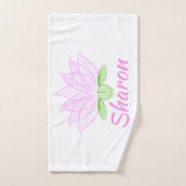 Lotus rose Yoga Exercice Serviette main (Serviette à main)