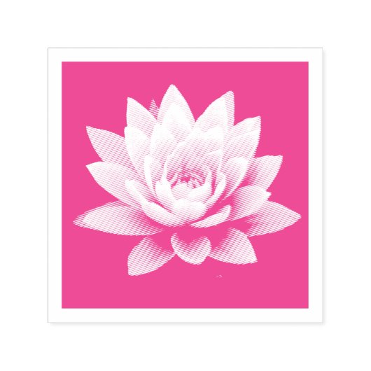 LOTUS RUBBER STAMP  ZELFINKTENDE STEMPEL (Design)