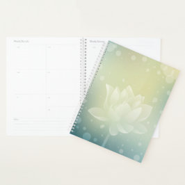 Lotus Serenity Hardcover Dagplanner Planner