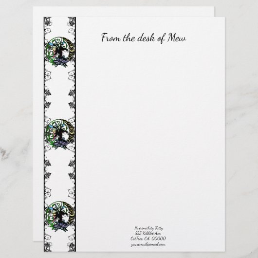 Lotus Shadow Fairy Briefhoofd (Voorkant / Achterkant)