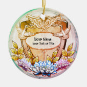 Lotus shield nurse keramisch ornament (Voorkant)