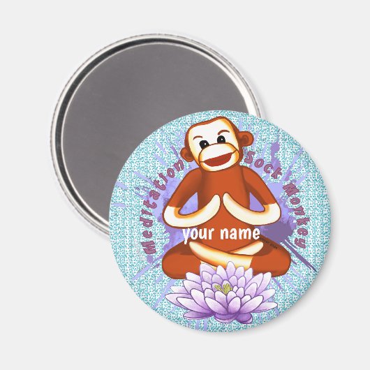 Lotus Sock Monkey Magneet (Voorkant / Achterkant)