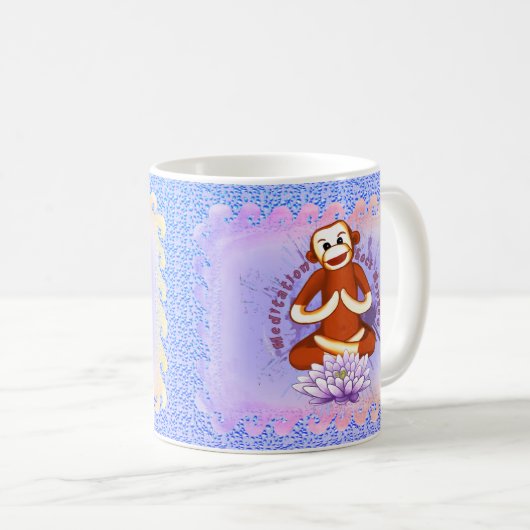 Lotus Sock Monkey mok (Voorkant rechts)