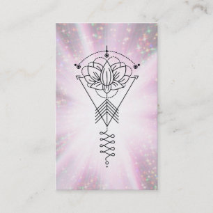 *~* Lotus Sparkle Tribal Healing Reiki Rays Visitekaartje