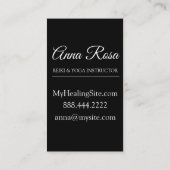 *~* Lotus Stars Sacred Symbol Moon Nirvana Yoga Visitekaartje (Achterkant)